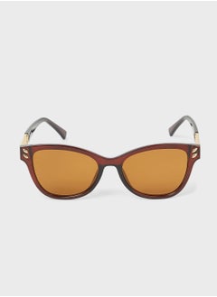 اشتري Chain Detail Temple Wayfarer Sunglasses في السعودية