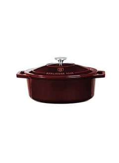 اشتري Burgundy Cast Iron Oval Roaster 32 cm, Red, Hungary في الامارات