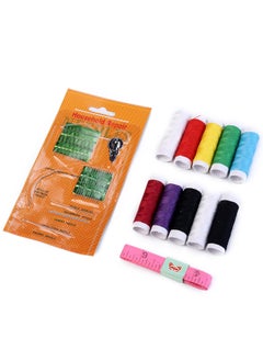 Buy Sewing Kit - a Complete Stitching set with Fine Point Needles Various Colorful Threads and Flexible Measuring Tape - for Home Clothes Repairs Tailoring Emergencies Carpentry Mattresses Sewing in Saudi Arabia