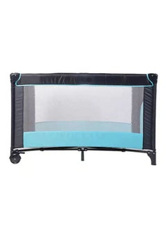 Buy Crib Travel Cot Suitable for Infants and Toddlers Portable Foldable Crib with Side Zipper 125x65x78 cm in Saudi Arabia