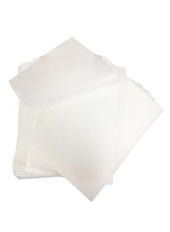 اشتري طقم ورق تغليف ورق A4 مكون من 100 قطعة شفاف في الامارات