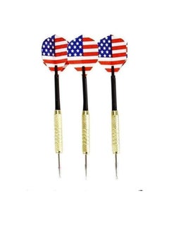 Buy American Flag 3-Piece Professional Premium Steel Metal Darts Set Premium Sport Q Metal Darts Set for Dartboard in Egypt