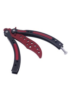 Buy Metal Practice Butterfly Training Knife Trainer Tool With Latch in UAE