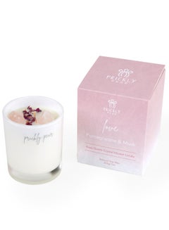 Buy Prickly Pear Love Rose Quartz Crystal Candle in UAE