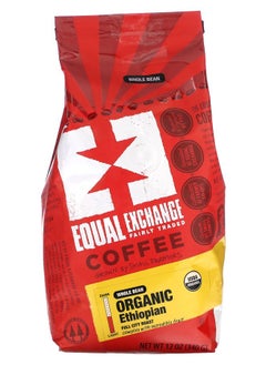 اشتري Organic Coffee Ethiopian Whole Bean Full City Roast 12 oz (340 g) في الامارات