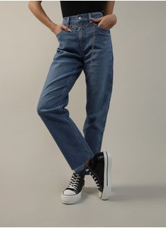 اشتري AE Super High-Waisted Ankle Straight Jean في مصر