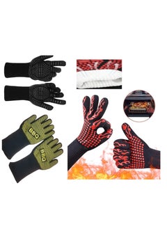 Buy High Temperature Heat Insulated Anti-Scald Gloves, for Microwave Oven and Grill in Egypt