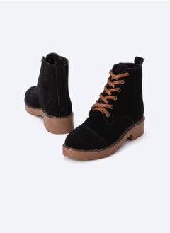 Buy Ankle Boots Made Of Suede With Lace in Egypt