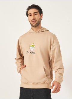 Buy Rick & Morty Character Print Oversized Hoodie in Saudi Arabia