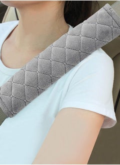 اشتري Seat Belt Cover, Soft Auto Seatbelt Shoulder Pad for a More Comfortable Driving Compatible with All Cars and Backpack (Light Grey, 2 PCS ) في السعودية