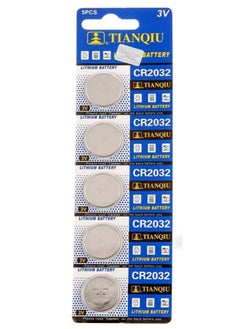 اشتري 5-Piece Coin Battery Set Silver CR2032 في السعودية