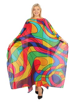 Buy Chiffon Cover up - printed in UAE