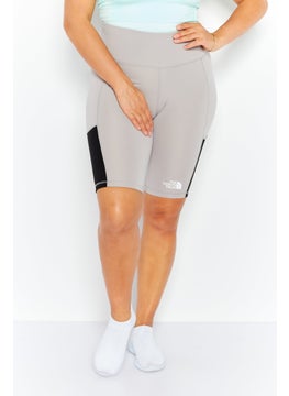 Buy Women Sportswear Fit Pull-On Training Short, Grey/Black in UAE