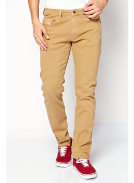 Buy Men 2019 D-Strukt Regular Fit Washed Denim Jeans, Tan in Saudi Arabia