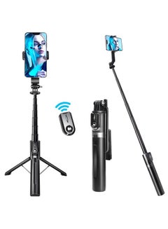 Buy Portable 43" Selfie Stick Tripod with Wireless Remote, PEYOU Selfie Stick for iPhone, Phone Tripod Stand Compatible with GoPro DJI, iPhone 14 13 12 pro Xs Max Xr X 8 Plus, Android Samsung Smartphone in UAE