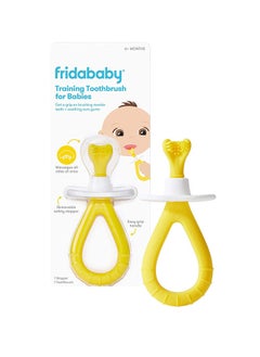 Buy Training Toothbrush For Babies With Soft Silicone Bristles in UAE