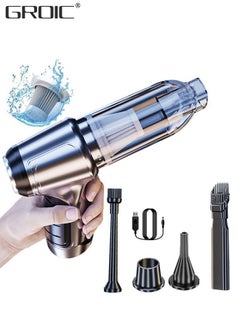 Buy 5 in 1 Handheld Vacuum Cleaner Rechargeable, Portable Cordless Car Vacuum Cleaner for Dorm and PC with HEPA Filter, Keyboard Vacuum Cleaner Mini for Car,Office and Home Cleaning in Saudi Arabia