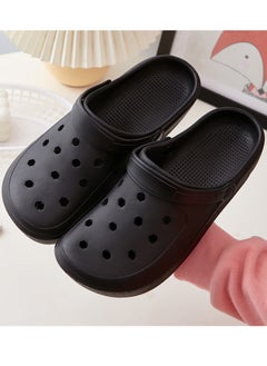 Buy Unisex-Adult Garden Shoes Clogs Slip on Children Sandals Water Shoes for Indoor Outdoor Slippers  (Black) in UAE