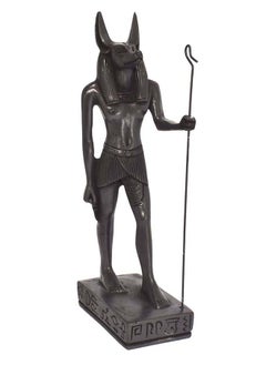 Buy immatgar pharaonic Decorative Egyptian Long Anubis Statue ancient Egyptian souvenirs gifts handmade Home decor collectibles Sculptures  (Darck - 22 CM Long) in Egypt