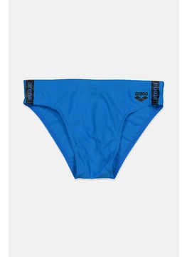 Buy Men Brand Logo Swimwear Brief, Blue in Saudi Arabia