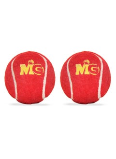 Buy Cricket Tennis Ball with Jar 1 SET OF 2 PCS-RED in Saudi Arabia