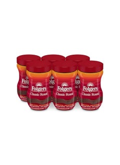 Buy Folgers Classic Roast Instant Coffee, 12 Ounces (Pack of 6) in UAE