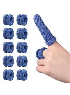 اشتري 10PCS Finger Bandage Tubular Tubular Bandage Finger Bobs Cots Buddies Blue Dressings  for Finger Sprains  Swelling في الامارات
