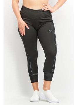 Buy Women Sportswear Fit Run Graphic 7/8 Tights, Black in UAE