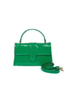 اشتري Fancy Faux Leather Bag With Removable Shoulder Strap And Front Magnetic Closure في مصر