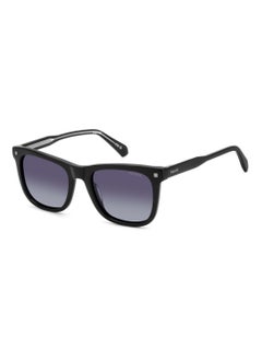 Buy Unisex Polarized Square Shape Acetate Sunglasses PLD 4167/S/X GREY 43 - Lens Size: 43.4 Mm - Black in Saudi Arabia