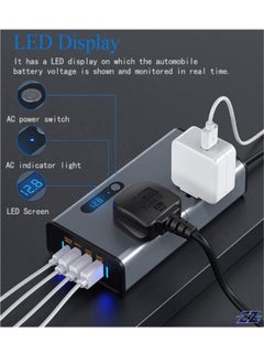 اشتري "Compact 200W Power Inverter: Reliable DC to AC Converter for Cars, SUVs, and Trucks" في الامارات