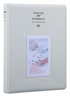 اشتري 128 Pockets Mini Photo Album - Fits for Fujifilm Instax 11 9 8 90 25, Polaroid Snap PIC-300, Kodak 3-Inch Film(Smokey White) في الامارات