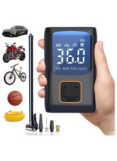 Buy Electric Air Pump Bicycle Small Compressor Battery Electric Bicycle Pump for Bicycle, Car, Motorcycle, Swimming Rings Pump with LED Light in Saudi Arabia