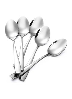 اشتري 12 Piece Large Stainless Steel Dinner Spoons 8 Inch في مصر