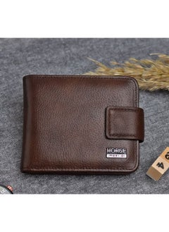 Buy Wallet For Keeping Paper Money with pockets Card  Holder - Leather - Brown in Egypt