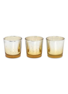 Buy Furn Votive Holder, Multicolor - Set of 3, 6x6 cm in UAE