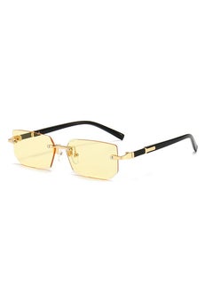 Buy New Rimless Fashion Trend Sunglasses Personalized Sunglasses UV Protection Unisex in Saudi Arabia