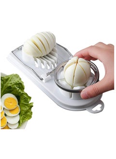 Buy Egg Slicer, Egg Slicer for Hard Boiled Eggs, Stainless Steel Wire Egg Slicer,with 2 Slicing Styles, Heavy Duty Aluminium Egg Cutter Dishwasher Safe for Egg Strawberry Soft Fruit in Saudi Arabia