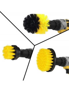 Buy 3-Pc Drill Brush Set - Power Scrubber – 2” & 4” Round, 3.5” Cone Shape – Ensures scratch-free Cleaning – Durable Synthetic Fiber - Great for Tubs, Shower Pans, Floor Tiles, Sinks, Glass Stove Tops in Saudi Arabia