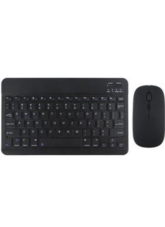 اشتري Wireless Keyboard and Mouse Combo Bluetooth Keyboard Mouse Set with Rechargeable Battery Black في الامارات