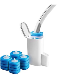 Buy Disposable Toilet Bowl Cleaning Brush Disposable Brush Head With 16 Refills Dissolving Wands Replacement Sponge Brush Heads Soft Toilet Cleaner Brush For Bathroom Toilet Cleaning in Saudi Arabia