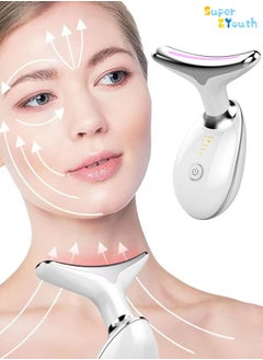 Buy Neck Face Beauty Device Neck Tightening Device EMS Anti Wrinkles Face Massager in Saudi Arabia