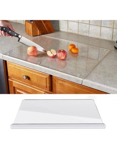 Buy Acrylic Cutting Boards for Kitchen Counter,Clear, Anti-Slip, and Durable Board with Lip Countertop Protection (18x14 in) in Saudi Arabia