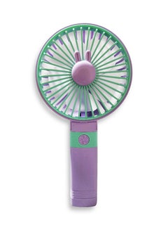 Buy Portable Mini Fan USB Rechargeable Cute 5000MAH Small Electric Fan For School With Phone Holder , SQ2195 Purple in Egypt