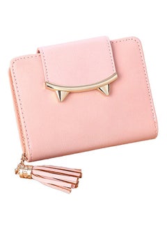 Buy Faux Leather Purse Pink in UAE