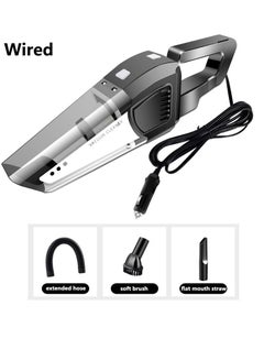 Buy DC 12V 120W electric car vacuum cleaner powerful suction very practical for car vacuum cleaning and interior spaces - from capper Egypt 2020, black in Egypt