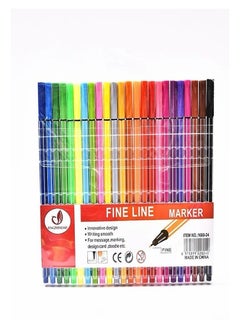 Buy 24 Colors Fine liner Pens 0.4mm Fine Tip Drawing Color Pens - No:SM-616 in Egypt