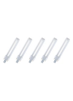 اشتري OSRAM DULUX S 9 Watts 830 Fluorescent lamp 3000k Warm White - Pack of 5 في الامارات