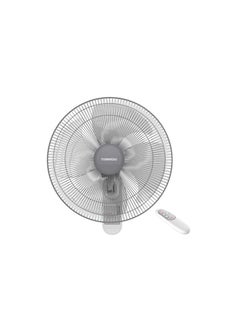 Buy Wall Fan 16 Inch, 4 Blades, Remote 250 W TWF-30 White in Egypt