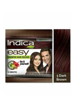 Buy Easy 10 Minutes Shampoo Hair Color Dark Brown 18ml x Pack Of 5 in UAE